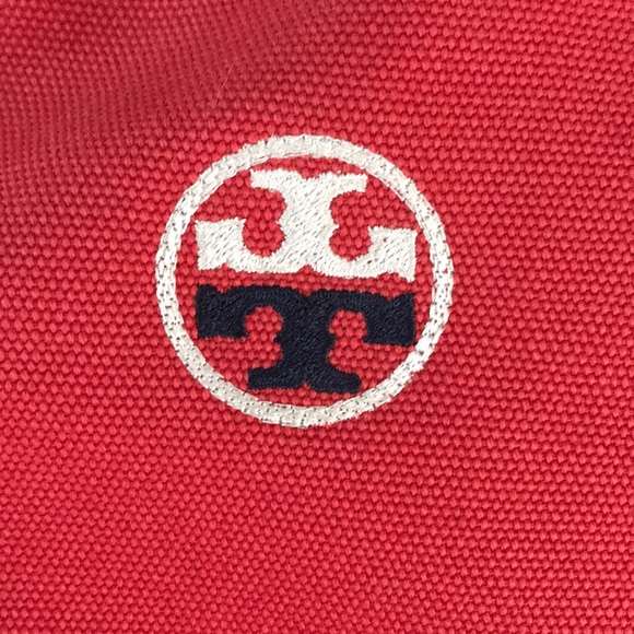 RESERVED! TB Cherry Red T Embroidered Backpack - Picture 4 of 8